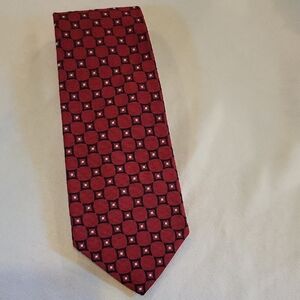 Classic Brooks Brothers Burgundy Geometric Men's Tie